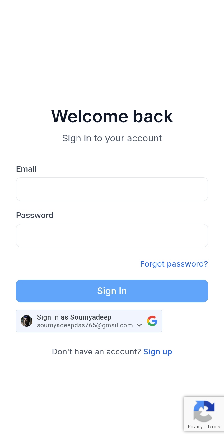 Get Started Button