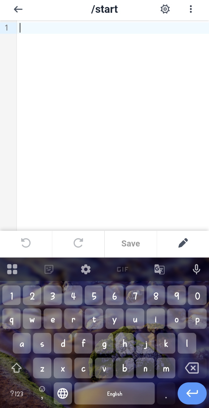 Code Editor Open